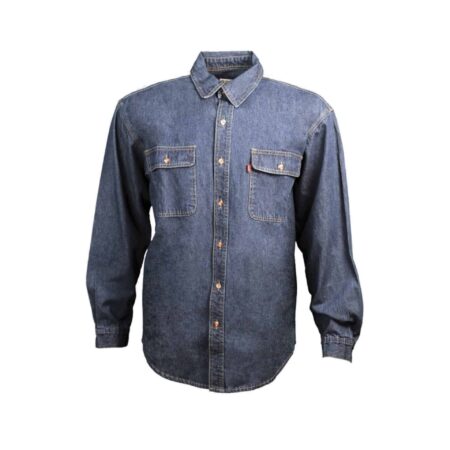 Camisa de jean para hombre con detalles de alta calidad, ideal para el día a día