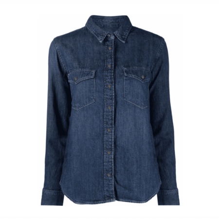 Imagen de camisa en jean para mujer en tonos índigo