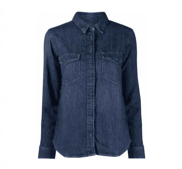 Imagen de camisa en jean para mujer en tonos índigo