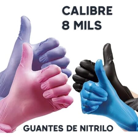 Guantes de nitrilo antialérgicos para seguridad