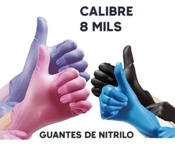 Guantes de nitrilo antialérgicos para seguridad